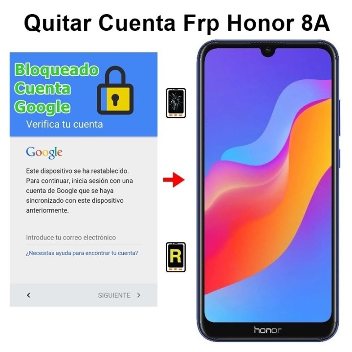 Eliminar Cuenta Google Honor 8A