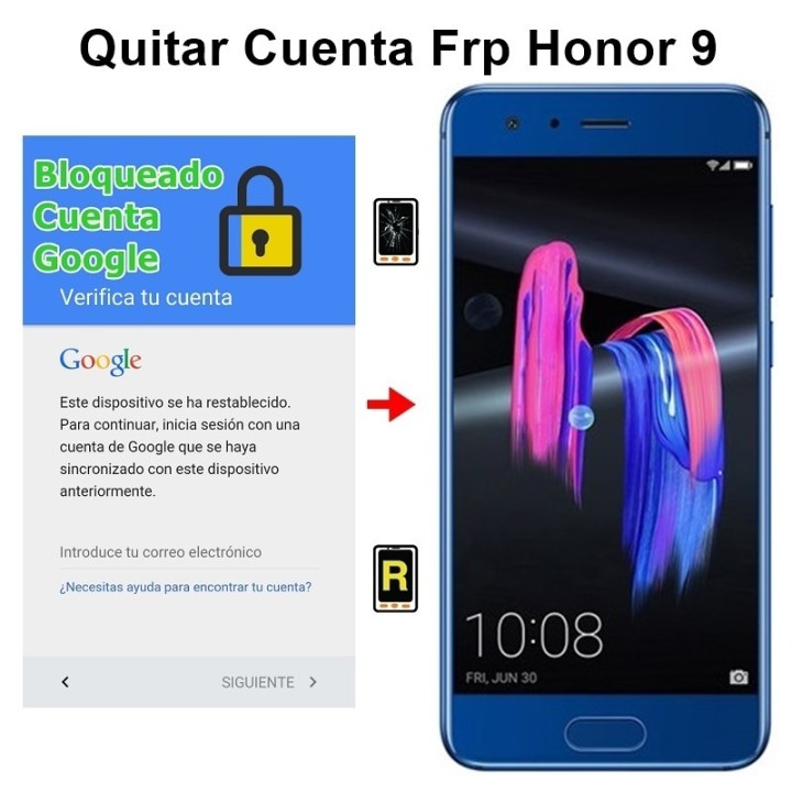 Eliminar Cuenta Google Honor 9