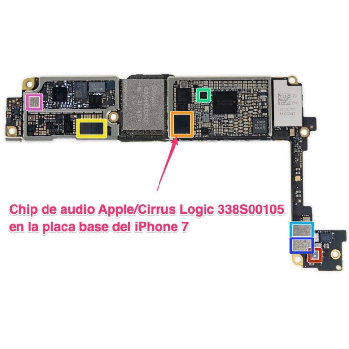 reparacion placa iphone 7