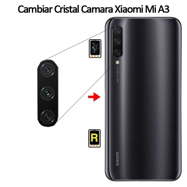 Cambiar Cristal de Cámara Xiaomi Mi A3