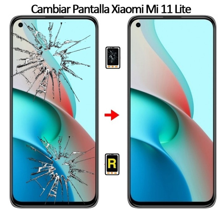 Cambiar Pantalla Xiaomi Mi 11 Lite 4G Original Sin Marco