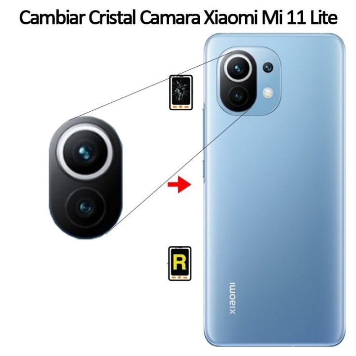Cambiar Cristal Cámara Trasera Xiaomi Mi 11 Lite 4G