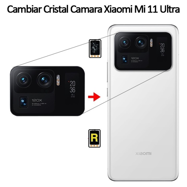 Cambiar Cristal Cámara Trasera Xiaomi Mi 11 Ultra