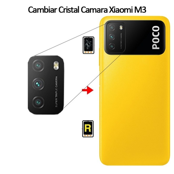 Cambiar Cristal Cámara Trasera Xiaomi Poco M3