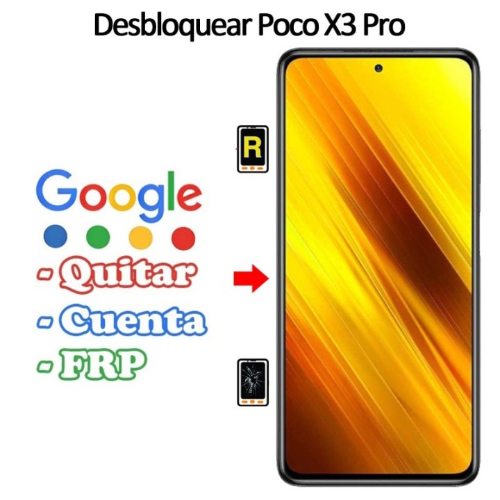 Eliminar Contraseña y Cuenta Google Xiaomi Poco X3 Pro