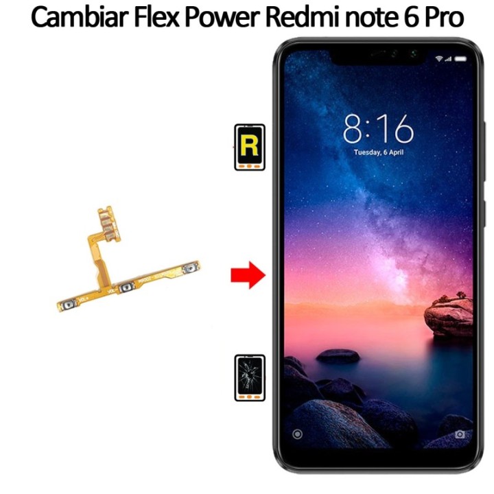 Cambiar Botón De Volumen Xiaomi Redmi Note 6 Pro