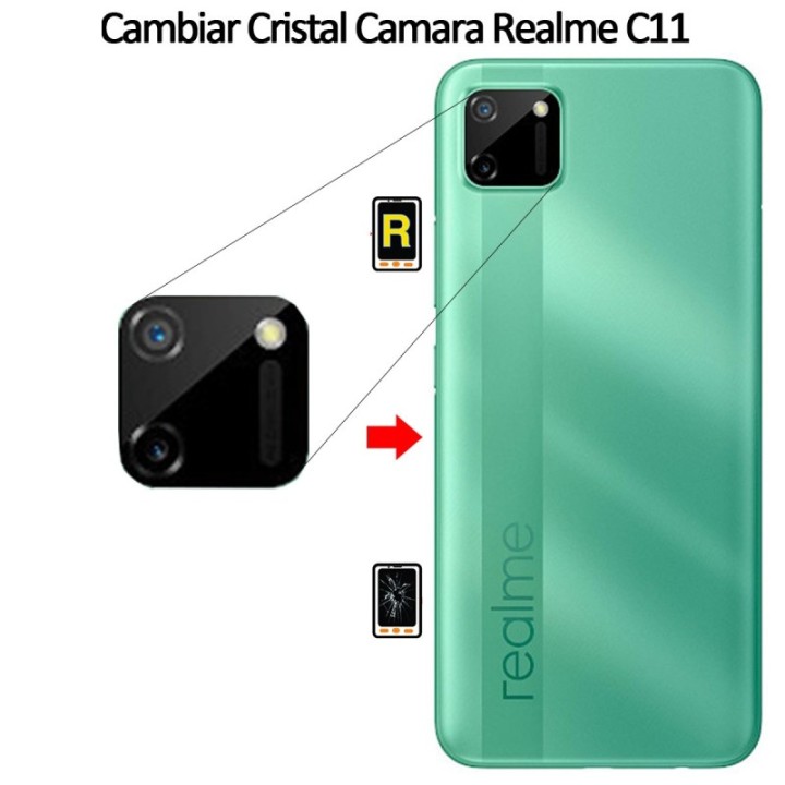 Cambiar Cristal Cámara Trasera Realme C11
