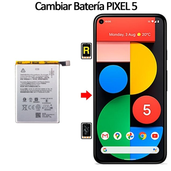 Cambiar Batería Google Pixel 5
