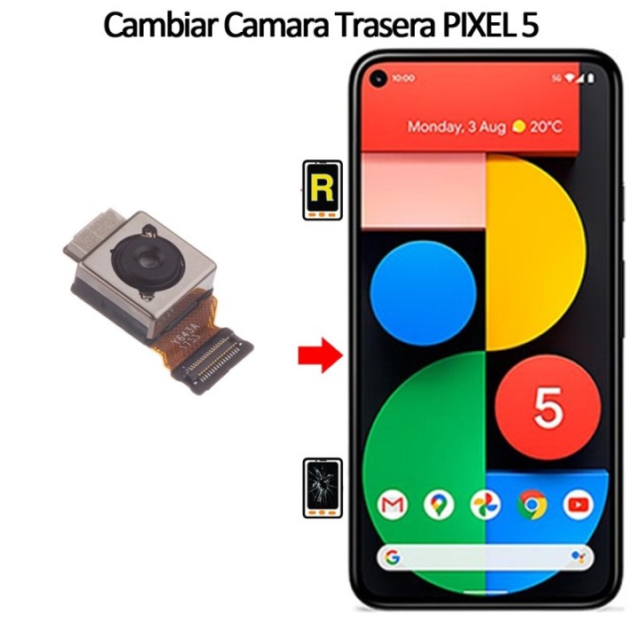 Cambiar Cámara Trasera Google Pixel 5