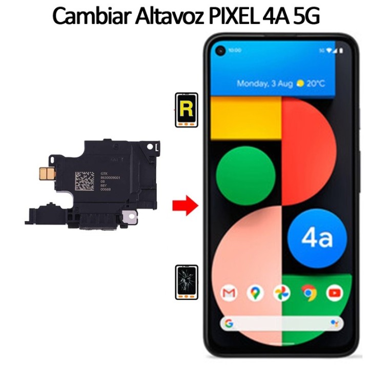 Cambiar Altavoz De Música Google Pixel 4A 5G