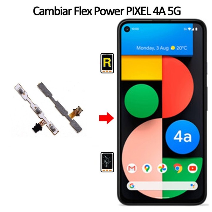 Cambiar Botón De Encendido Google Pixel 4A 5G