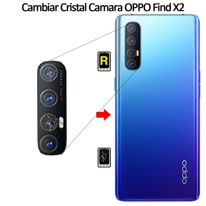 Cambiar Cristal Cámara Trasera Oppo Find X2
