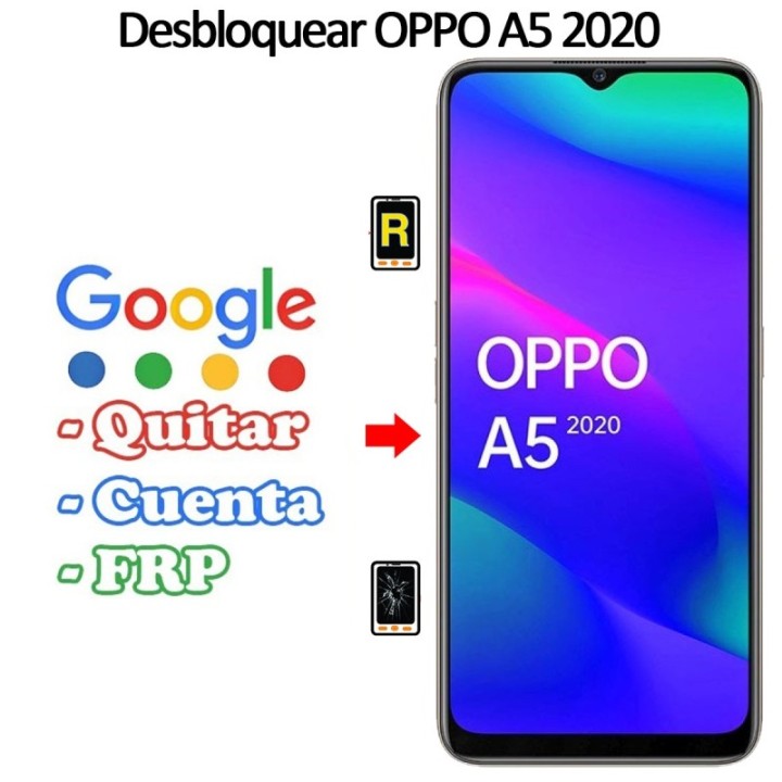 Eliminar Contraseña y Cuenta FRP Oppo A5 2020