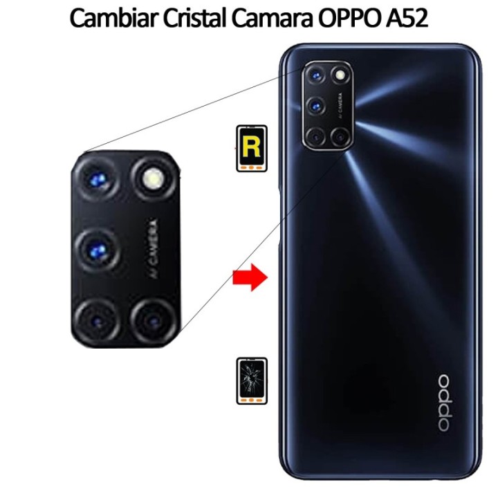Cambiar Cristal Cámara Trasera Oppo A52