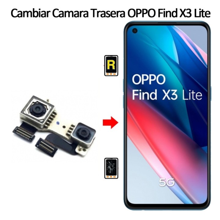 Cambiar Cámara Trasera Oppo Find X3 Lite