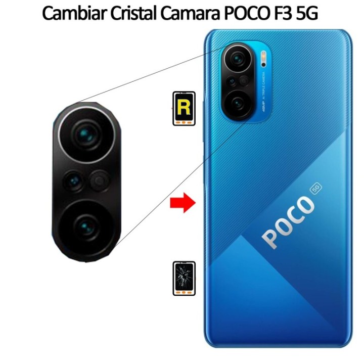 Cambiar Cristal Cámara Trasera Xiaomi Poco F3 5G