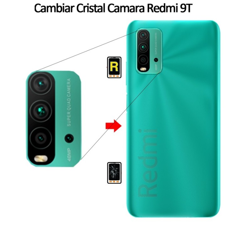 Cambiar Cristal Cámara Trasera Xiaomi Redmi 9T