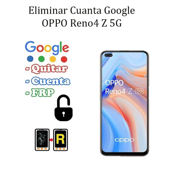 Eliminar Contraseña y Cuenta Google Oppo Reno 4Z 5G