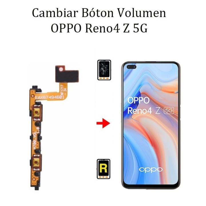 Cambiar Botón De Volumen Oppo Reno 4Z 5G