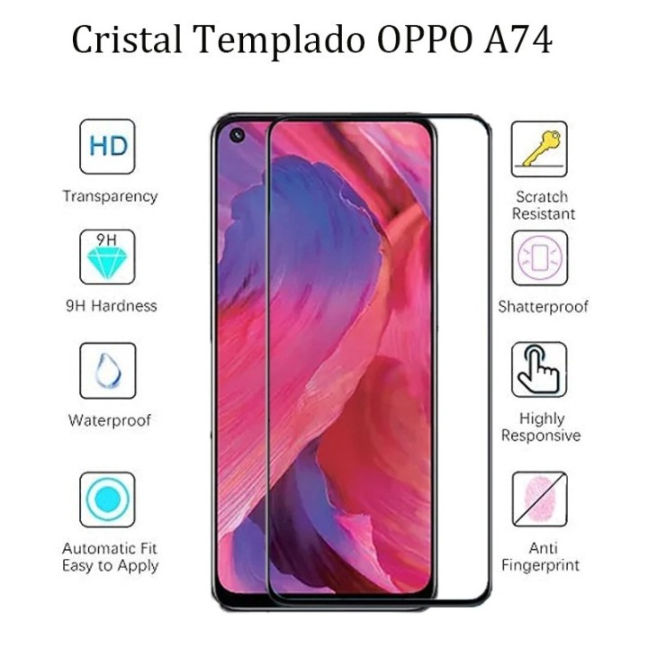Protector De Pantalla Cristal Templado Para Oppo A74