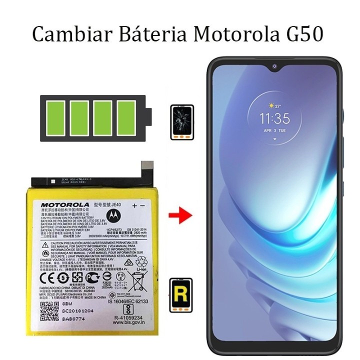 Cambiar Batería Motorola Moto G50