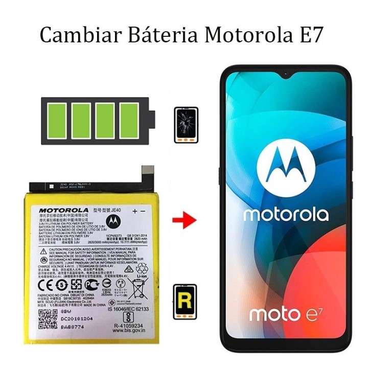 Cambiar Batería Motorola Moto E7