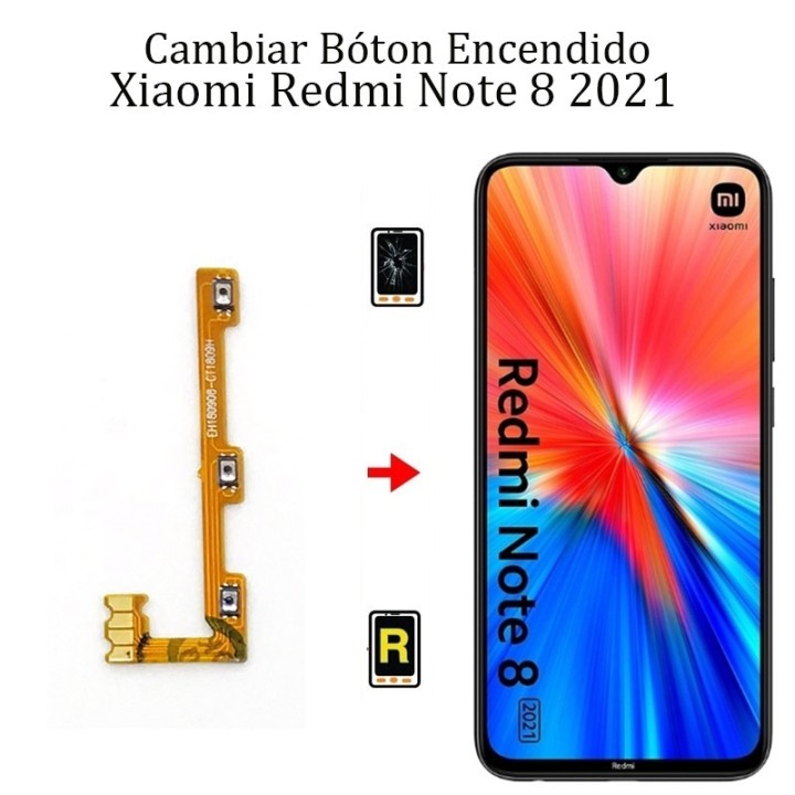 Cambiar Botón De Encendido Xiaomi Redmi Note 8 2021