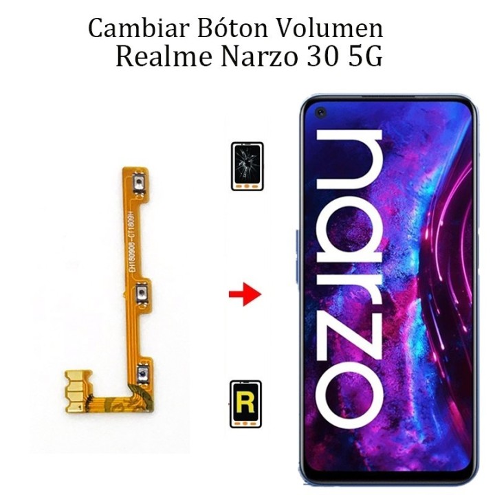 Cambiar Botón De Volumen Realme Narzo 30 5G