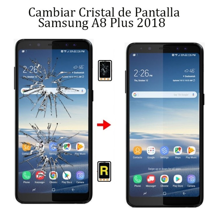 Cambiar Cristal De Pantalla Samsung Galaxy A8 Plus 2018