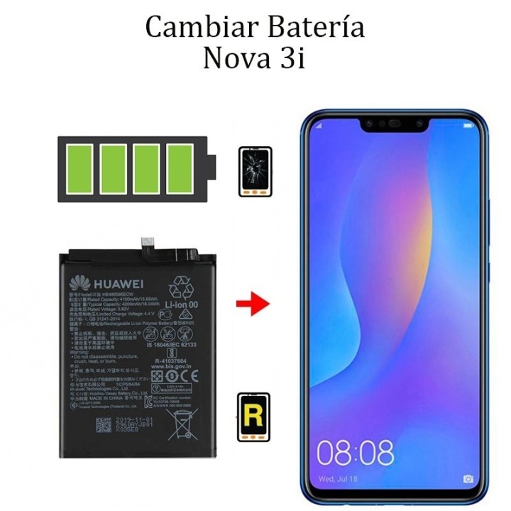 Cambiar Batería Huawei Nova 3i