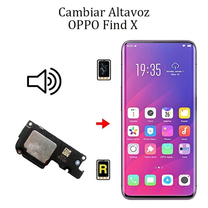 Cambiar Altavoz De Música OPPO Find X