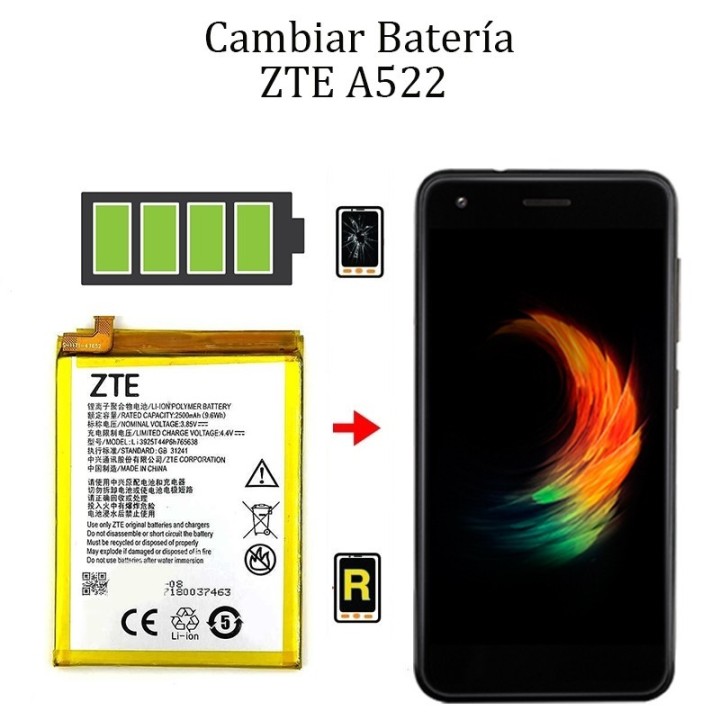 Cambiar Batería ZTE Blade A52