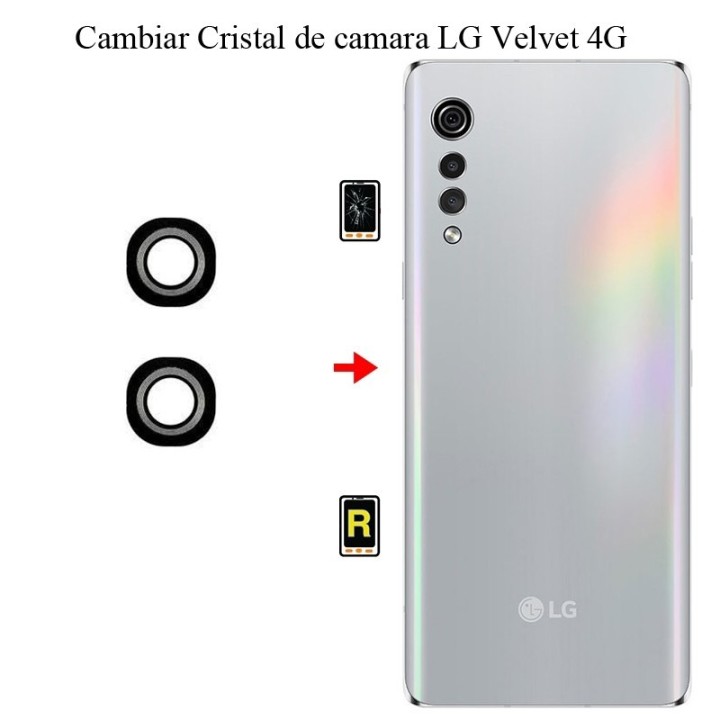 Cambiar Cristal Cámara Trasera LG VELVET 4G