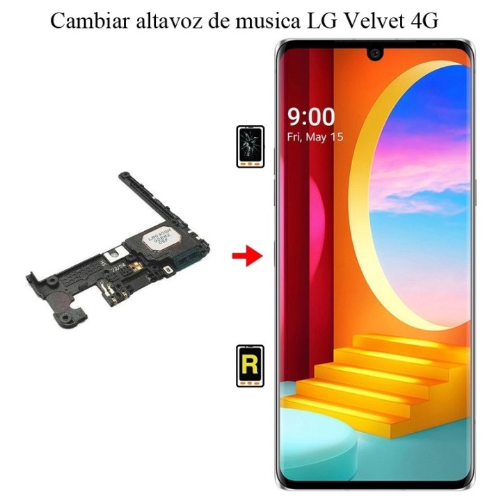 Cambiar Altavoz De Música LG VELVET 4G