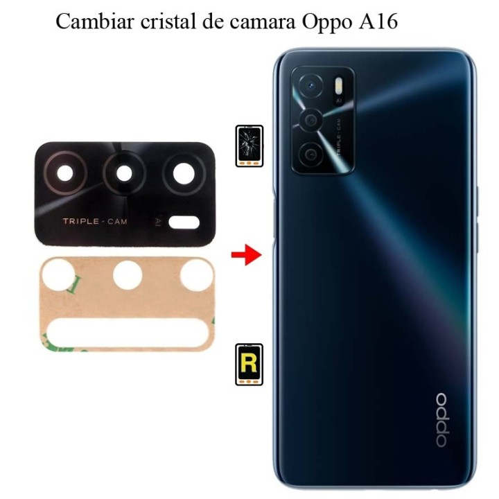 Cambiar Cristal Cámara Trasera OPPO A16