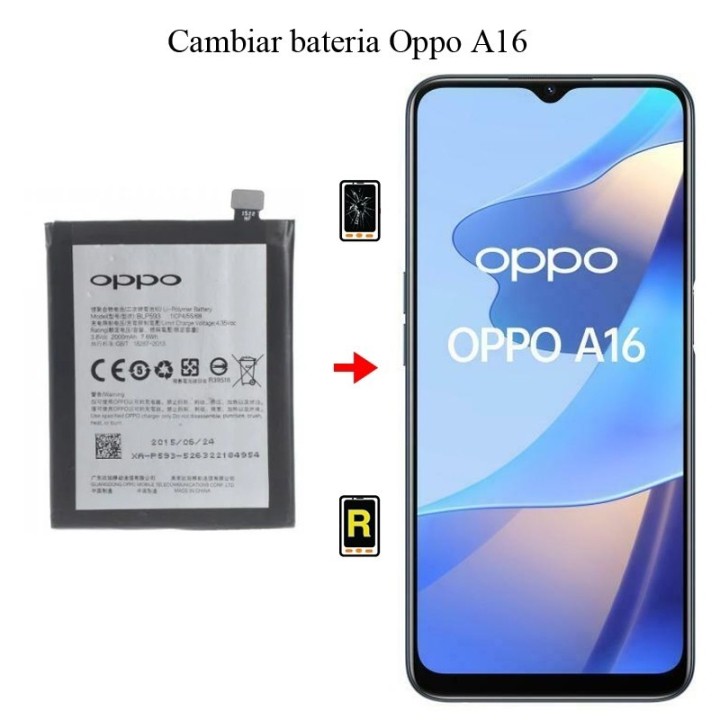 Cambiar Batería OPPO A16