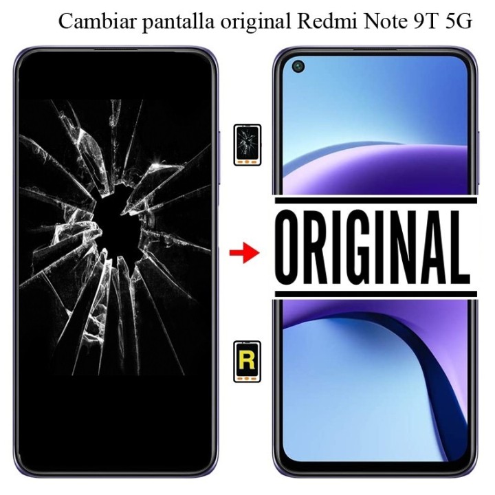 Cambiar Pantalla Redmi Note 9T 5G Original Con Marco