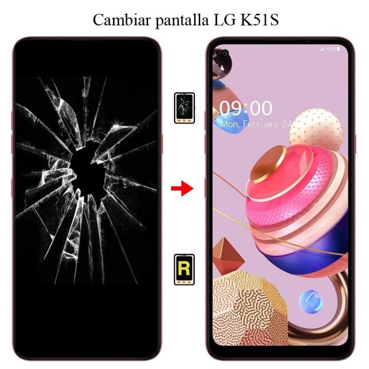 Cambiar Pantalla LG K51S