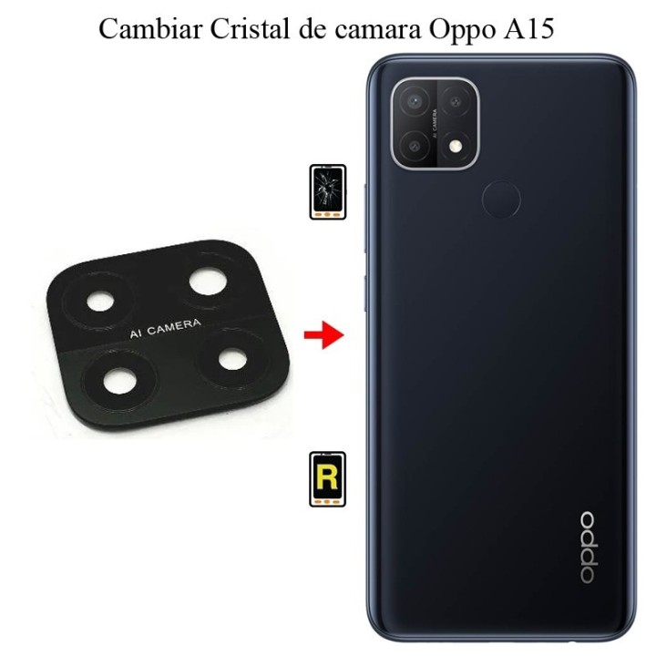 Cambiar Cristal Cámara Trasera OPPO A15