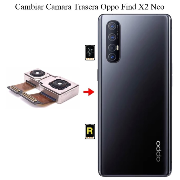 Cambiar Cristal Cámara Trasera Oppo Find X2 Neo