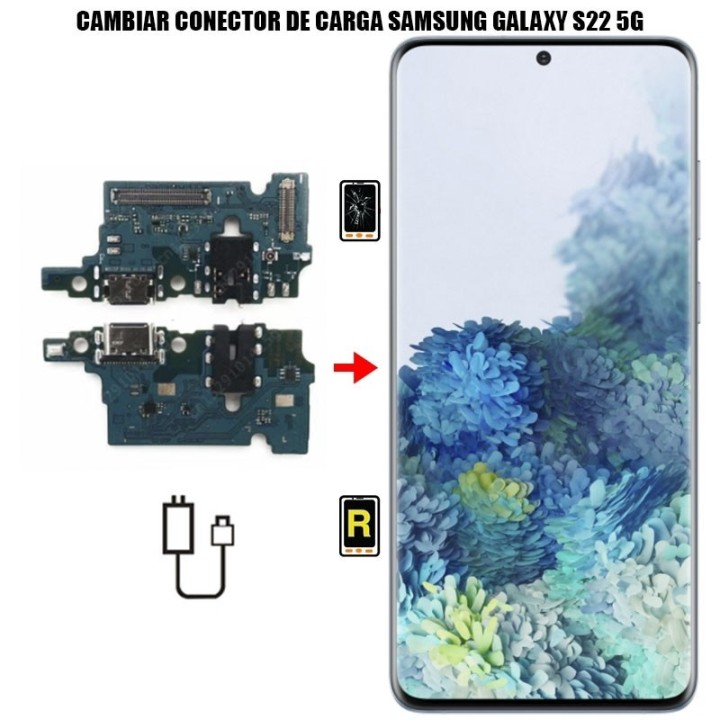 Cambiar Conector De Carga Samsung Galaxy S22 5G + FLEX DE ANTENA DE COBERTURA