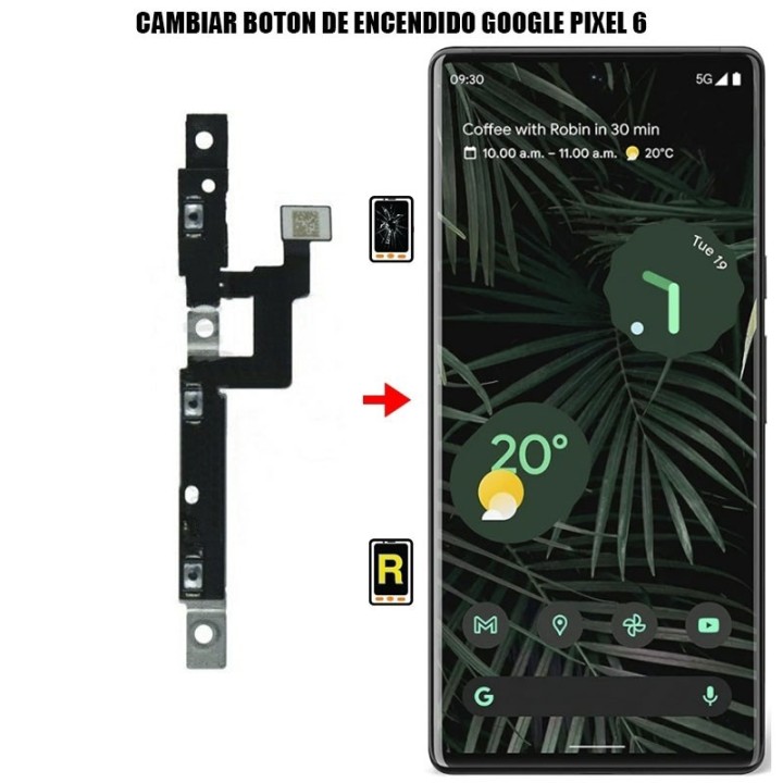 Cambiar Botón De Encendido Google Pixel 6