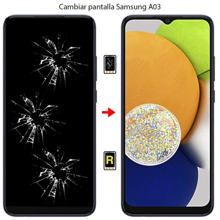 Cambiar Pantalla Samsung Galaxy A03