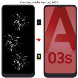 Cambiar Pantalla Samsung Galaxy A03S Original Con Marco