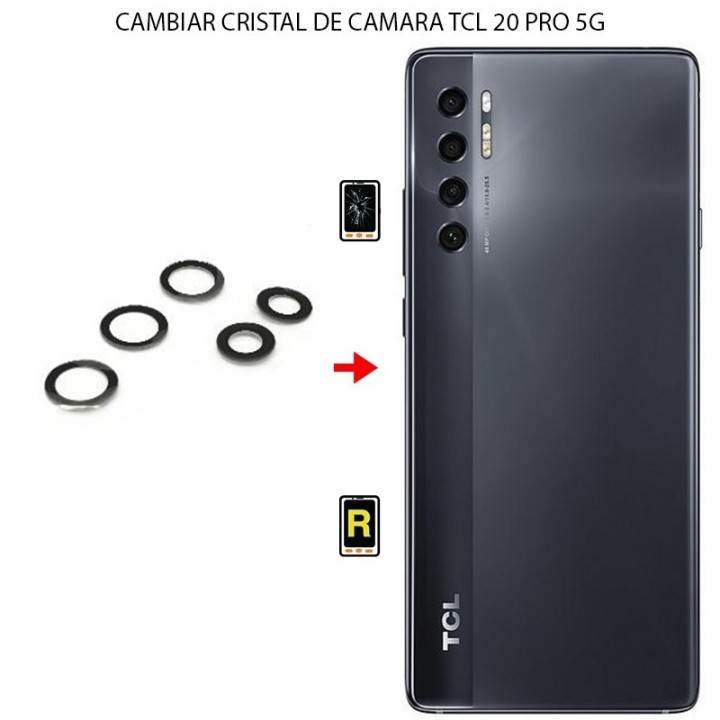 Cambiar Cristal Cámara Trasera TCL 20 Pro 5G
