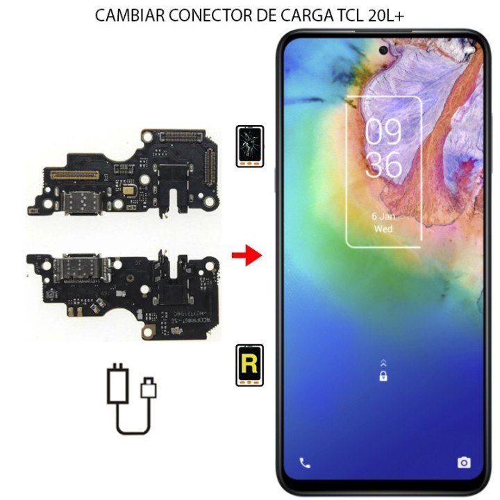 Cambiar Conector De Carga TCL 20L Plus
