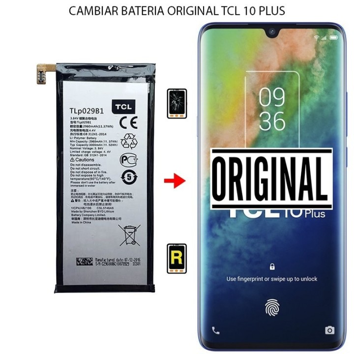 Cambiar Batería TCL 10 Plus Original