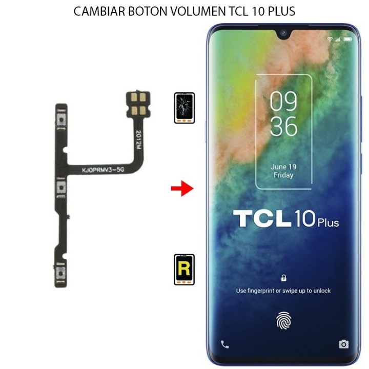 Cambiar Botón De Volumen TCL 10 Plus