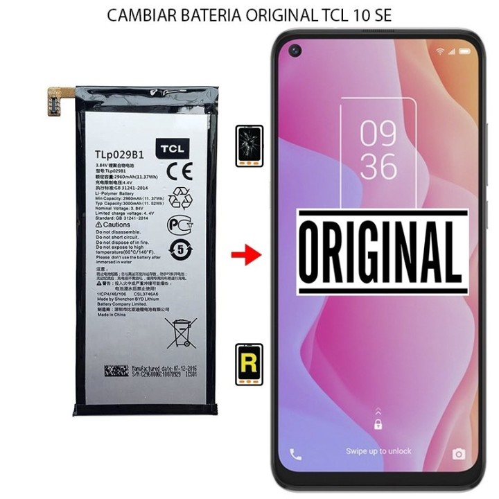 Cambiar Batería TCL 10 SE Original
