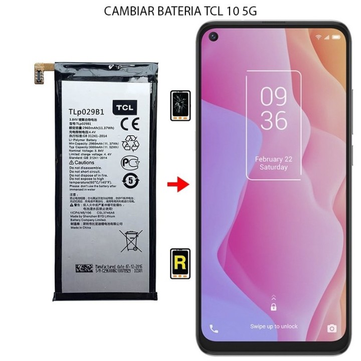 Cambiar Batería TCL 10 5G